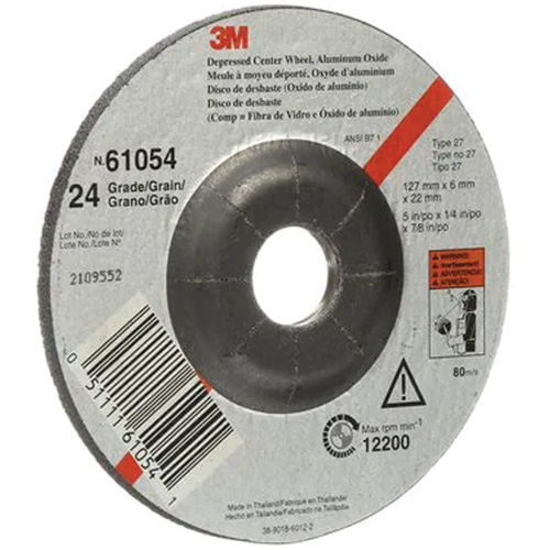 Meule &agrave; moyeu d&eacute;port&eacute;, 5" x 27, Oxyde d'aluminium Oxford Builders Supplies Inc