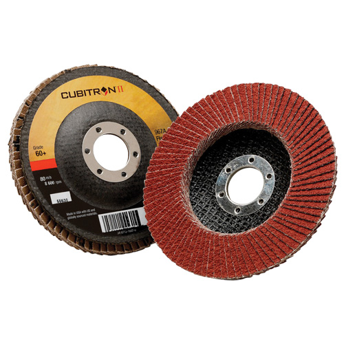 Cubitron II Flap Disc 967A, 4-1/2" x 7/8", Type 29, 40+ Grit, Ceramic Oxford Builders Supplies Inc