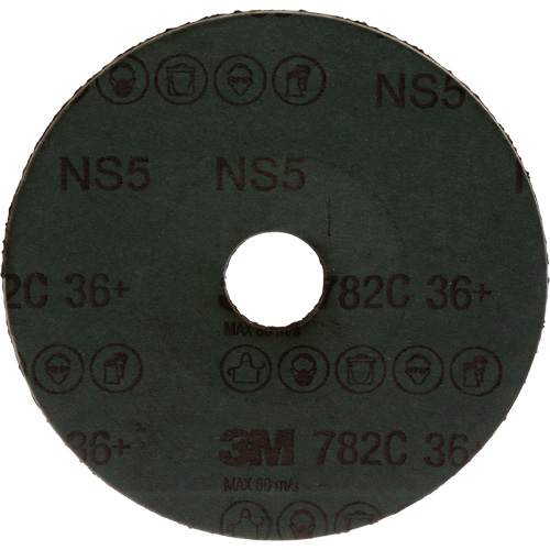 782C Fibre Disc, Ceramic Grain, 36+, 5" Dia x 7/8" Arbor Oxford Builders Supplies Inc