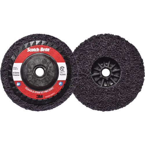 Scotch-Brite Clean & Strip XT Pro Disc, 5" Dia., Extra Coarse Grit, Silicon Carbide Oxford Builders Supplies Inc