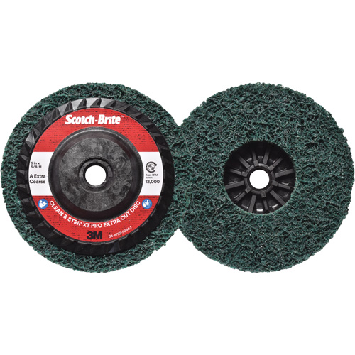 Disque extra coupe  Clean and Strip  XT Pro Scotch-Brite, 5" dia., Grain Extra grossier, Oxyde d'aluminium Oxford Builders Supplies Inc