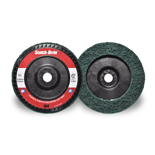 Scotch-Brite Clean & Strip XT Pro Extra Cut Disc, 7" Dia., Extra Coarse Grit, Aluminum Oxide Oxford Builders Supplies Inc