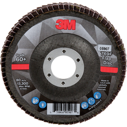 769F Quick Change Flap Disc, 4-1/2" x 7/8", Type 29, 60+ Grit, Ceramic Oxford Builders Supplies Inc
