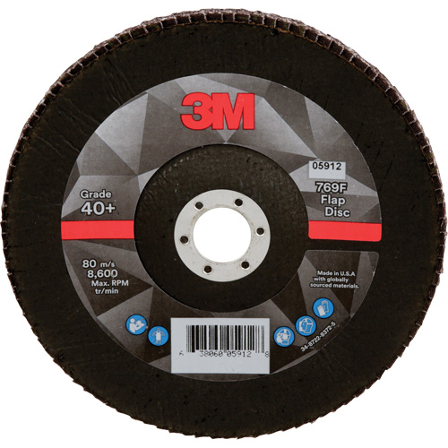 769F Quick Change Flap Disc, 7" x 7/8", Type 29, 80+ Grit, Aluminum Oxide/Ceramic Oxford Builders Supplies Inc