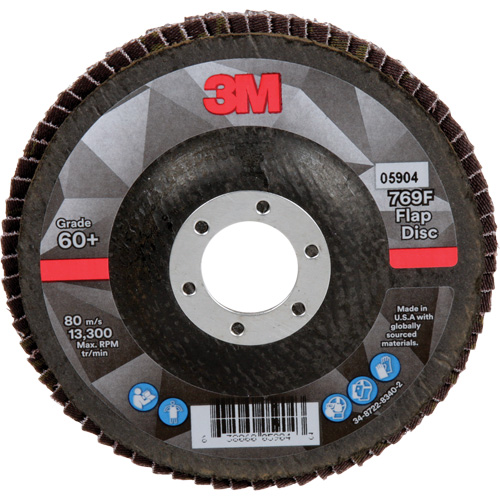 Disque &agrave; lamelles &agrave; changement rapide 769F, 4-1/2" x 7/8", Type 27, Grain 60+, C&eacute;ramique Oxford Builders Supplies Inc
