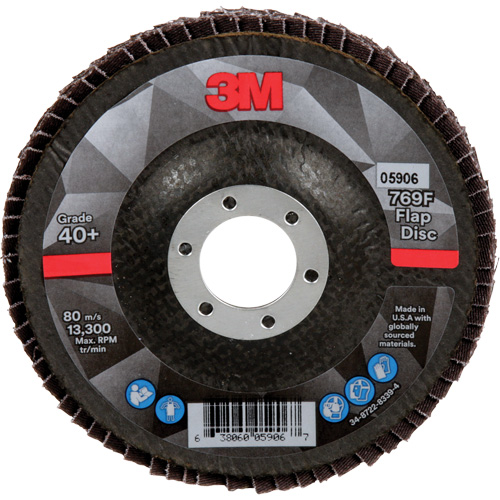 769F Quick Change Flap Disc, 4-1/2" x 7/8", Type 29, 40+ Grit, Ceramic Oxford Builders Supplies Inc