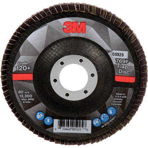 769F Quick Change Flap Disc, 4-1/2" x 7/8", Type 29, 120+ Grit, Ceramic Oxford Builders Supplies Inc