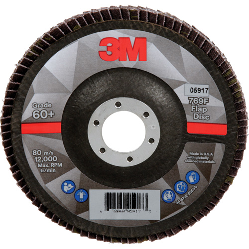 769F Quick Change Flap Disc, 5" x 7/8", Type 29, 60+ Grit, Ceramic Oxford Builders Supplies Inc