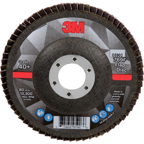 769F Quick Change Flap Disc, 4-1/2" x 7/8", Type 27, 40+ Grit, Ceramic Oxford Builders Supplies Inc
