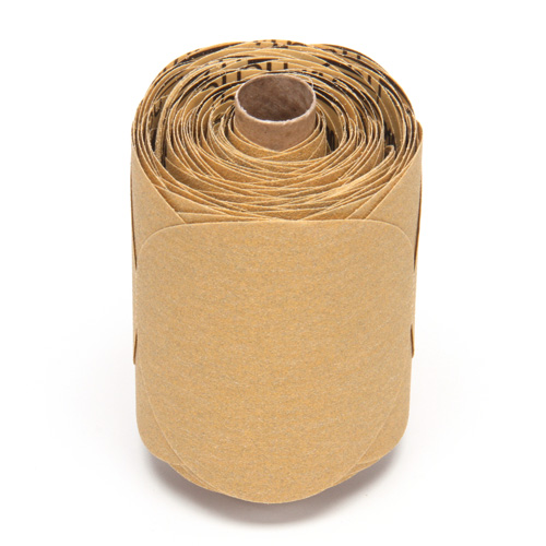 Stikit Gold Paper Disc Roll, 5" Dia., P220 Grit, Aluminum Oxide Oxford Builders Supplies Inc