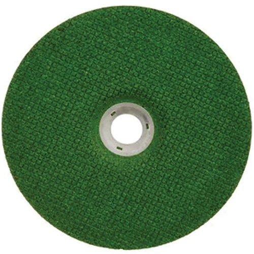 Green Corps Depressed Centre Wheel, 7" x 1/8", 7/8" Arbor, Ceramic, Type 27 Oxford Builders Supplies Inc