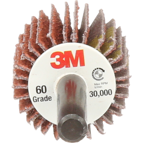 Flap Disc 747D, Aluminum Oxide/Ceramic, 60X Grit, 1" x 1" x 1/4" Oxford Builders Supplies Inc