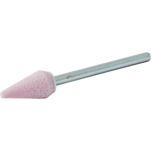 Vitrified Bond Mounted Point, B53, Aluminum Oxide, 5/16" Dia., 5/8" L, 80 Grit Oxford Builders Supplies Inc