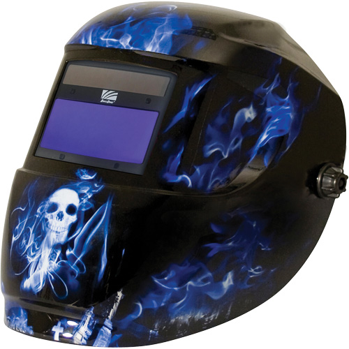 Masque de soudage Carrera ArcOne, 3" lo x 4" la Champ de vision, Teinte 9 - 13, Bleu Oxford Builders Supplies Inc