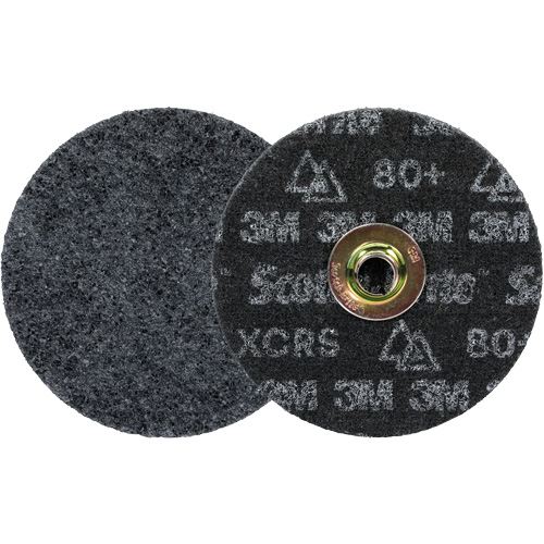 Meule &agrave; changement rapide Scotch-Brite &agrave; usage intensif pour le conditionnement de surface de pr&eacute;cision, HD- DN, 5" dia., Grain 80+, C&eacute;ramique Oxford Builders Supplies Inc