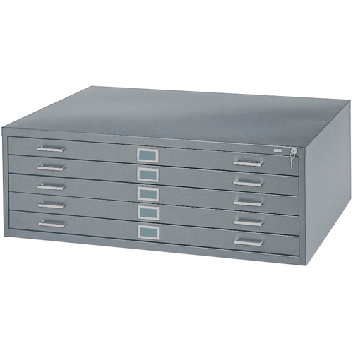 Steel Plan Files, 5 Drawers, 40-3/8" W x 29-3/8" D x 16-1/2" H Oxford Builders Supplies Inc