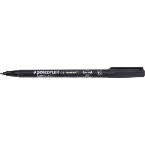 Marqueur permanent Lumocolor, Noir, Pointe Moyen Oxford Builders Supplies Inc