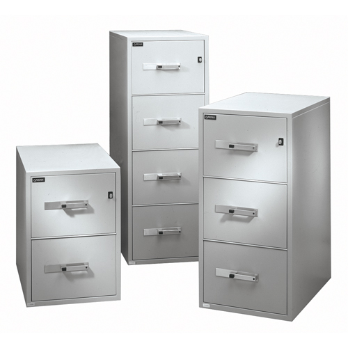 Fire Resistant Filing Cabinets, Steel, 3 Drawers, 19-3/4" W x 31" D x 28" H, Beige Oxford Builders Supplies Inc
