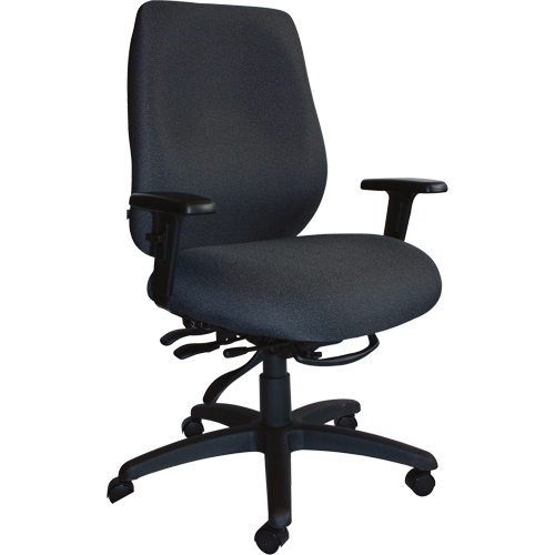 Cierra Heavy Duty Ergonomic Chairs, Fabric, Black, 400 lbs. Capacity Oxford Builders Supplies Inc