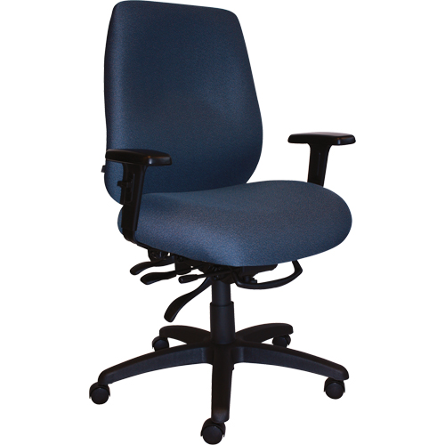 Cierra Heavy Duty Ergonomic Chairs, Fabric, Blue, 400 lbs. Capacity Oxford Builders Supplies Inc