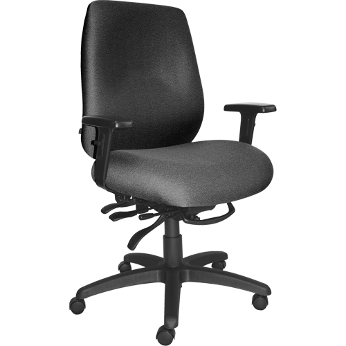 Cierra Heavy Duty Ergonomic Chairs, Fabric, Grey, 400 lbs. Capacity Oxford Builders Supplies Inc
