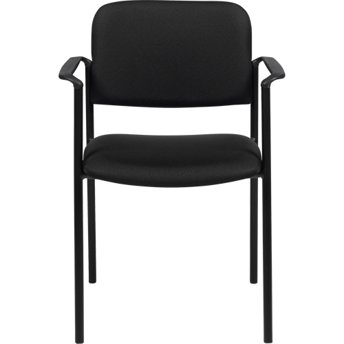 Chaises empilables, Tissu, Hauteur 32", Capacit&eacute; 300 lb, Noir Oxford Builders Supplies Inc