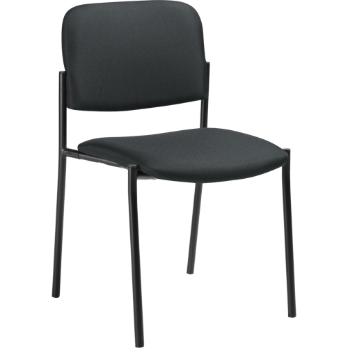 Chaises sans accoudoirs empilables, Tissu, Hauteur 32", Capacit&eacute; 300 lb, Charbon Oxford Builders Supplies Inc