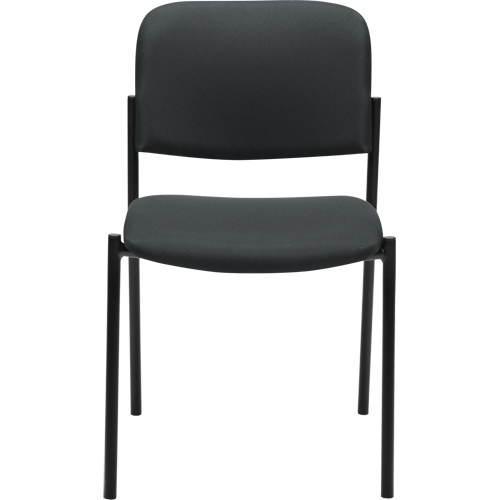 Chaises sans accoudoirs empilables, Tissu, Hauteur 32", Capacit&eacute; 300 lb, Charbon Oxford Builders Supplies Inc