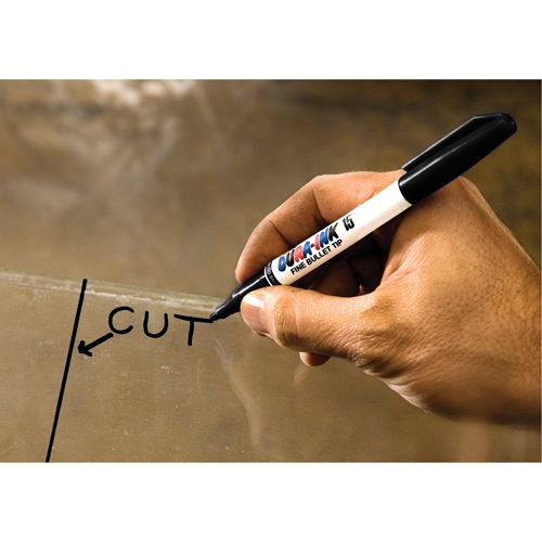 Dura-Ink&reg; #15 Permanent Marker, Silver, Fine Tip Oxford Builders Supplies Inc
