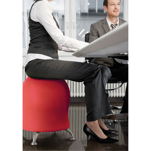 Chaise sph&eacute;rique Zenergy, Tissu, Rouge, Capacit&eacute; 250 lb Oxford Builders Supplies Inc