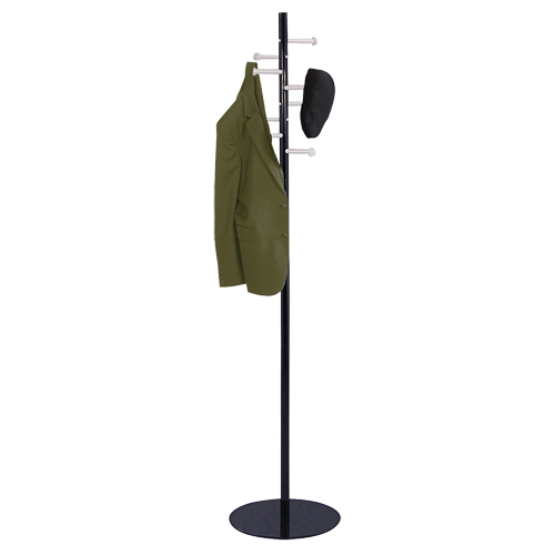 Porte-manteau de style t&ecirc;te de clou, 67" ha, Noir, 8 Crochet(s) Oxford Builders Supplies Inc