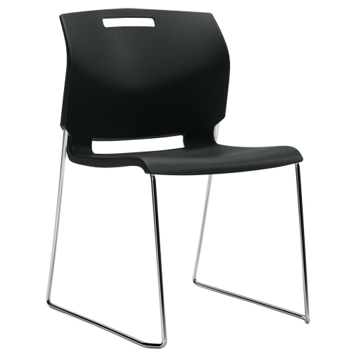 Chaise, Plastique, Hauteur 32-1/2", Capacit&eacute; 300 lb, Noir Oxford Builders Supplies Inc