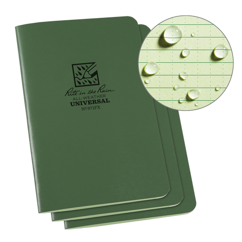 Notebook, Soft Cover, Green, 48 Pages, 4-5/8" W x 7" L Oxford Builders Supplies Inc