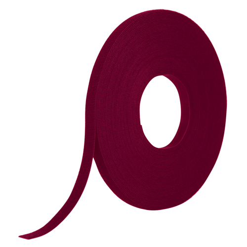 One-Wrap&reg; Fire-Retardant Fastener Tape, Hook & Loop, 25 yds x 1/2", Self-Grip, Cranberry Oxford Builders Supplies Inc