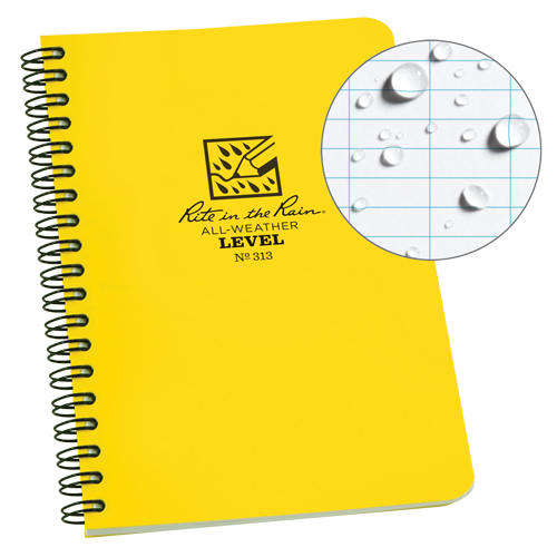 Carnet de notes de poche &agrave; spirale lat&eacute;rale, Couverture souple, Jaune, 64 Pages, 4-5/8" , 7"  Oxford Builders Supplies Inc