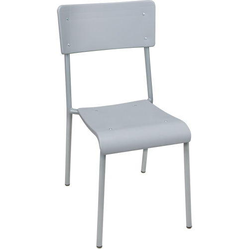 Ventura Stacking Chair, Polypropylene, 36" High, 300 lbs. Capacity, Grey Oxford Builders Supplies Inc