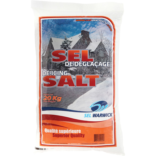 Ice Melting Salt, 44.1 lbs. (20 kg), Bag, -10°C (14°F) Oxford Builders Supplies Inc