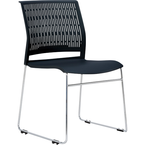 Activ Series Stacking Chairs, Polypropylene, 32-3/8" High, 275 lbs. Capacity, Black Oxford Builders Supplies Inc