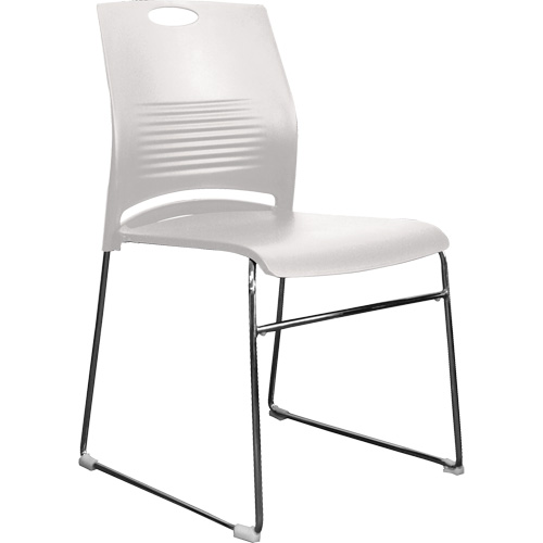 Activ Series Stacking Chairs, Plastic, 23" High, 275 lbs. Capacity, White Oxford Builders Supplies Inc