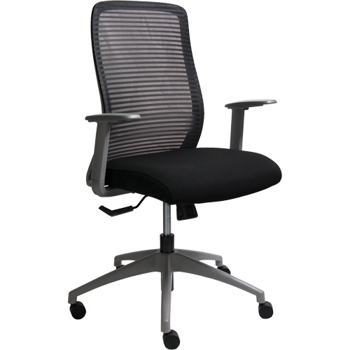 Chaise de bureau ajustable s&eacute;rie Era, Tissu/Mailles, Noir, Capacit&eacute; 275 lb Oxford Builders Supplies Inc
