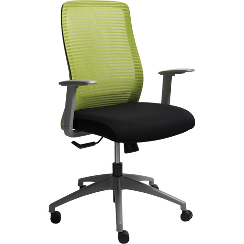 Chaise de bureau ajustable s&eacute;rie Era, Tissu/Mailles, Vert, Capacit&eacute; 275 lb Oxford Builders Supplies Inc