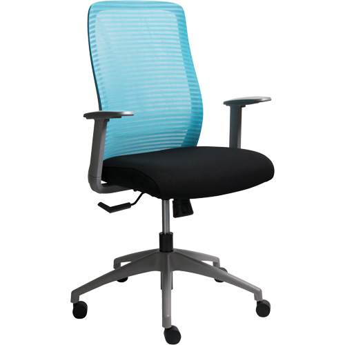 Chaise de bureau ajustable s&eacute;rie Era, Tissu/Mailles, Bleu, Capacit&eacute; 275 lb Oxford Builders Supplies Inc