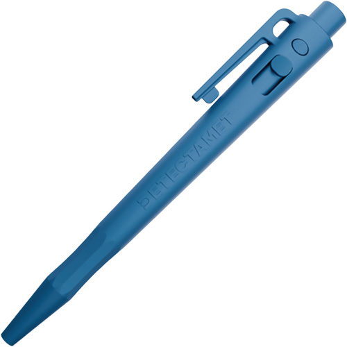 Stylo d&eacute;tectable aux rayons X et par les d&eacute;tecteurs de m&eacute;tal, Bleu, R&eacute;tractable Oxford Builders Supplies Inc