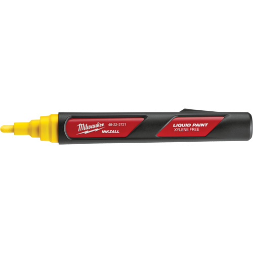 Inkzall Paint Marker, Liquid, Yellow Oxford Builders Supplies Inc