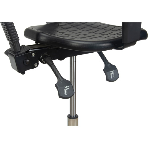 Heavy-Duty Ergonomic Stool with Adjustable Arm Rests, Stationary, Adjustable Height, 250 lbs. Capacity Oxford Builders Supplies Inc