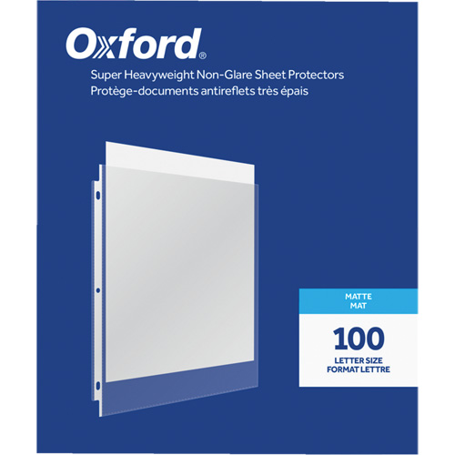 Oxford&reg; Heavyweight Non-Glare Sheet Protectors Oxford Builders Supplies Inc