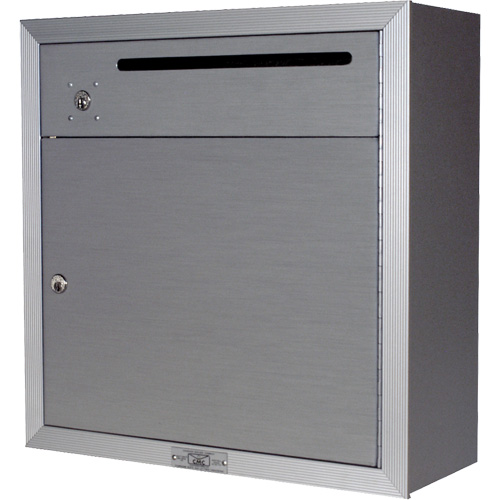 Boîte de collecte, Fixation En surface, 12-3/4" x 16-3/8", 2 portes, Aluminium Oxford Builders Supplies Inc
