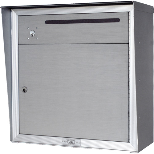 Boîte de collecte, Fixation Mural, 12-3/4" x 16-3/8", 2 portes, Aluminium Oxford Builders Supplies Inc