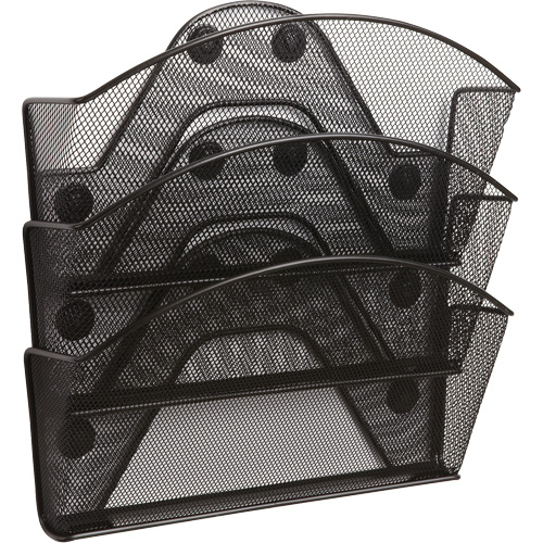 Onyx Magnetic Mesh File Pocket, 3 Pockets Oxford Builders Supplies Inc