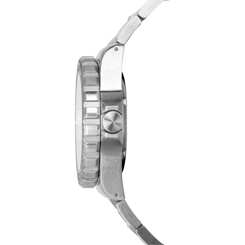 Grande montre automatique de plong&eacute;e &eacute;dition arctique GSAR avec bracelet en acier inoxydable, Num&eacute;rique, &agrave; piles, 41 mm, Argent Oxford Builders Supplies Inc